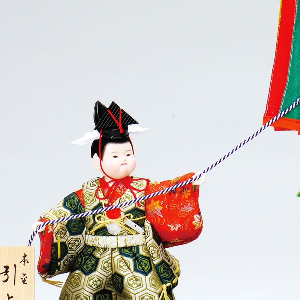 五月人形 真多呂人形作 木目込み 大将飾り 子供大将 本金作引上げ
