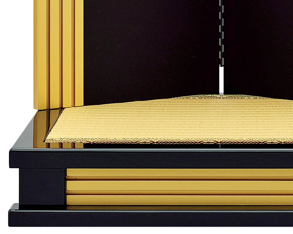 五月人形 5月人形 屏風 飾り台付き 屏風 22号 金閣屏風 桜鶴 飾り台 21