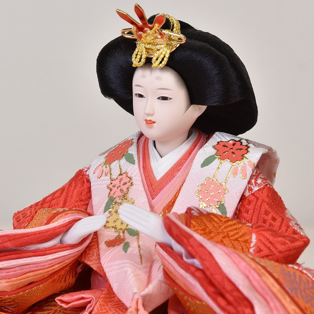 雛人形 久月 お祝い 選べる コンパクト 収納飾り ひな人形 2人飾り