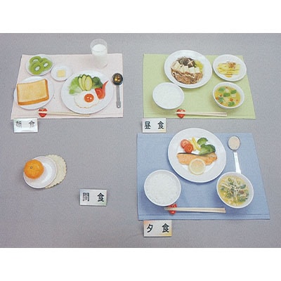 糖尿病指導用献立例 食品サンプル（高尿酸血症）