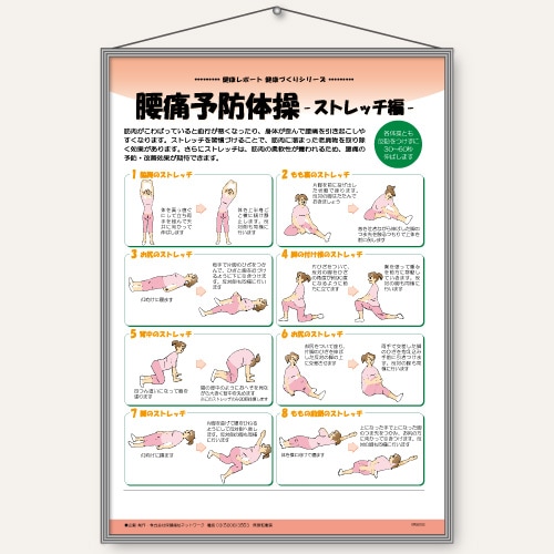 パネル〉腰痛予防体操－ストレッチ編－