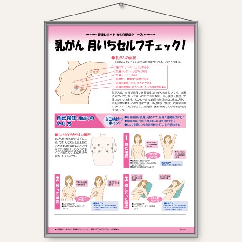 パネル〉乳がん 月いちセルフチェック! パネル〉乳がん 月いちセルフチェック!