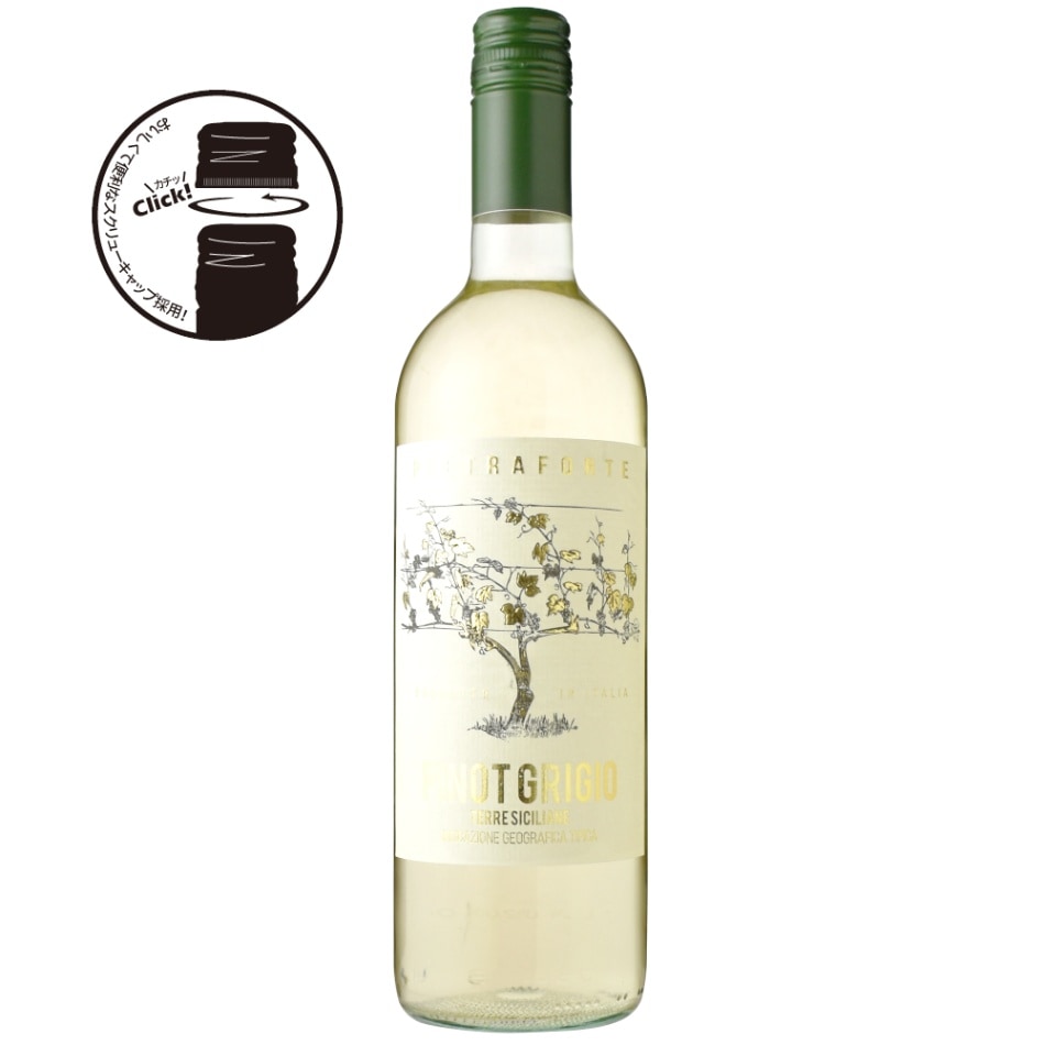 カステラーニ <br>ピエトラフォルテ ピノ・グリージョ<br>テッレ・シチリアーネ[2024]