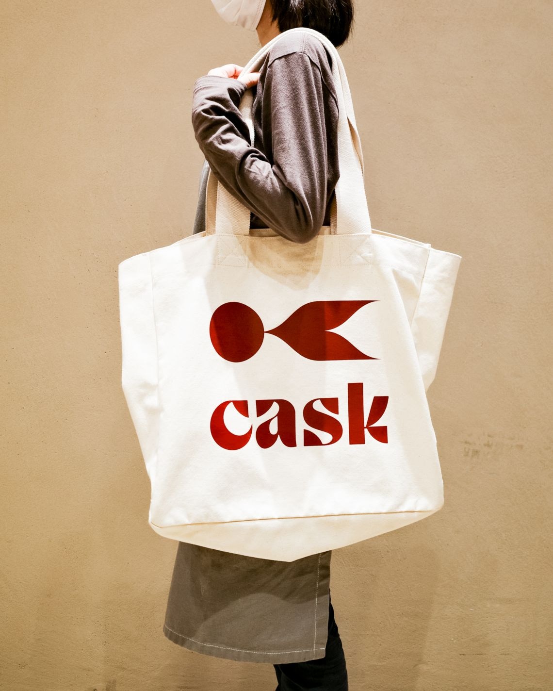 cask　キャンバストートバッグ（ナチュラル）