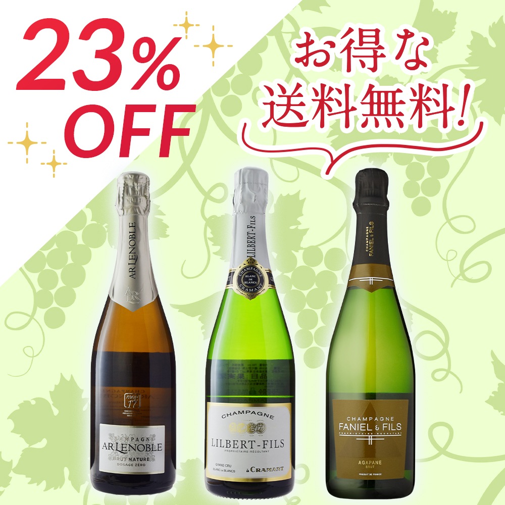 シャンパーニュ 2本セット JALとっておきの逸品｜〔JALUX〕シャンパーニュスパークリング2本