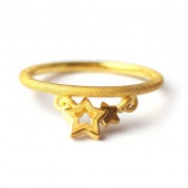 スターモチーフ 純金リング|リング|レディース