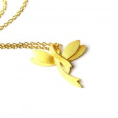 リボンで織られたトンボ 純金ペンダント|ペンダント|レディース