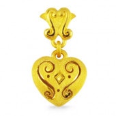 ハートモチーフ 純金ペンダント|ペンダント|レディース