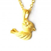 キュートな小鳥 純金ペンダント|ペンダント|レディース