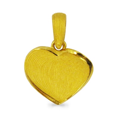 愛のシンボルハートモチーフ 純金ペンダント
