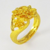 満開の花 純金リング|リング|レディース