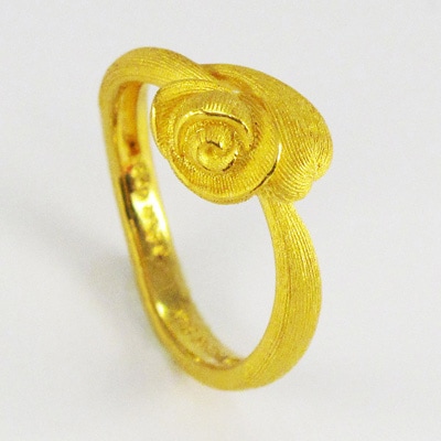 ローズ 純金リング