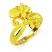 花モチーフ 純金リング|リング|レディース