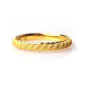 美しいラインモチーフ 純金リング|リング|レディース