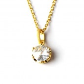 トパーズ 2.0ct 純金ペンダント(幅10mm)|ペンダント|レディース