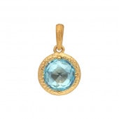 スイスブルートパーズ 2.4ct 純金ペンダント|ペンダント|レディース