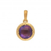 アメジスト 1.8ct 純金ペンダント|ペンダント|レディース