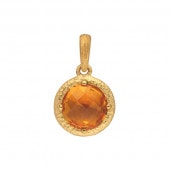 シトリン 1.8ct 純金ペンダント|ペンダント|レディース