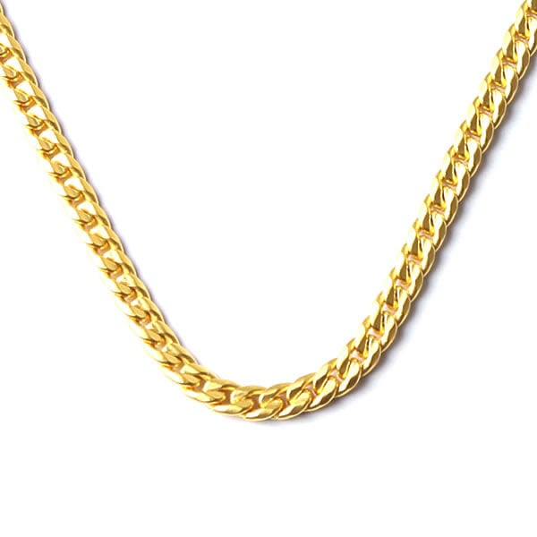 ＜メンズ＞喜平6面カット 純金ネックレス(長43cm)