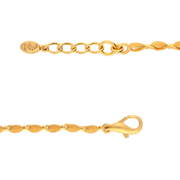 ＜メンズ＞連なる純金の粒 純金ブレスレット(長18cm)