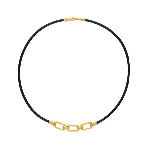 ＜メンズ＞純金スクエアトップ チョーカーネックレス