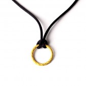 ＜メンズ＞リング型 純金ペンダント（ネックレス紐付）|ペンダント|メンズ