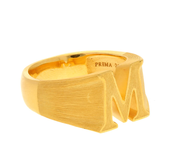 メンズ＞イニシャルM(アルファベット) 純金リング｜メンズ,リング商品