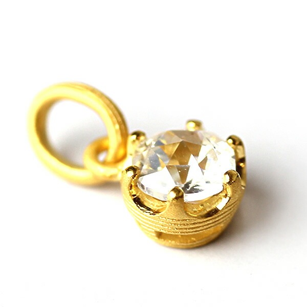 トパーズ 0.556ct 純金ペンダント(幅6.2mm)