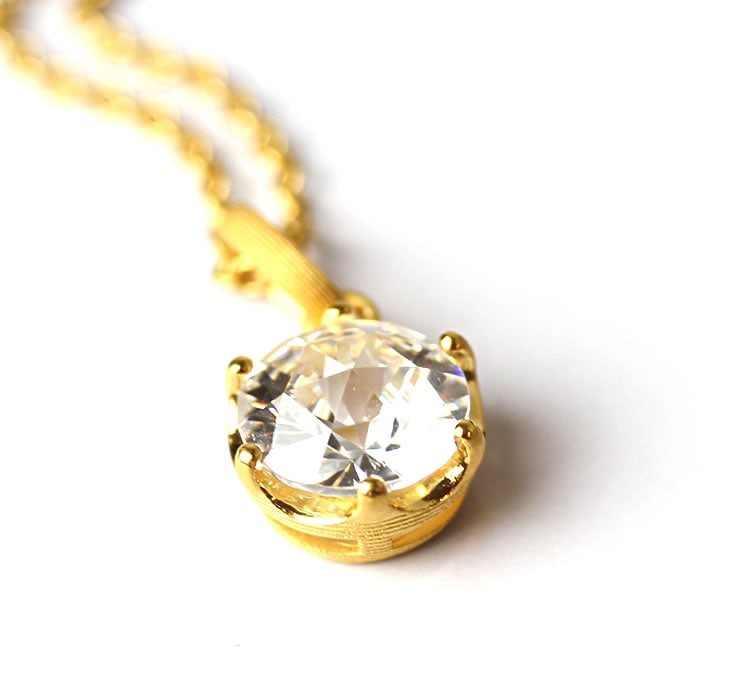 トパーズ 4.7ct 純金ペンダント(幅12mm)