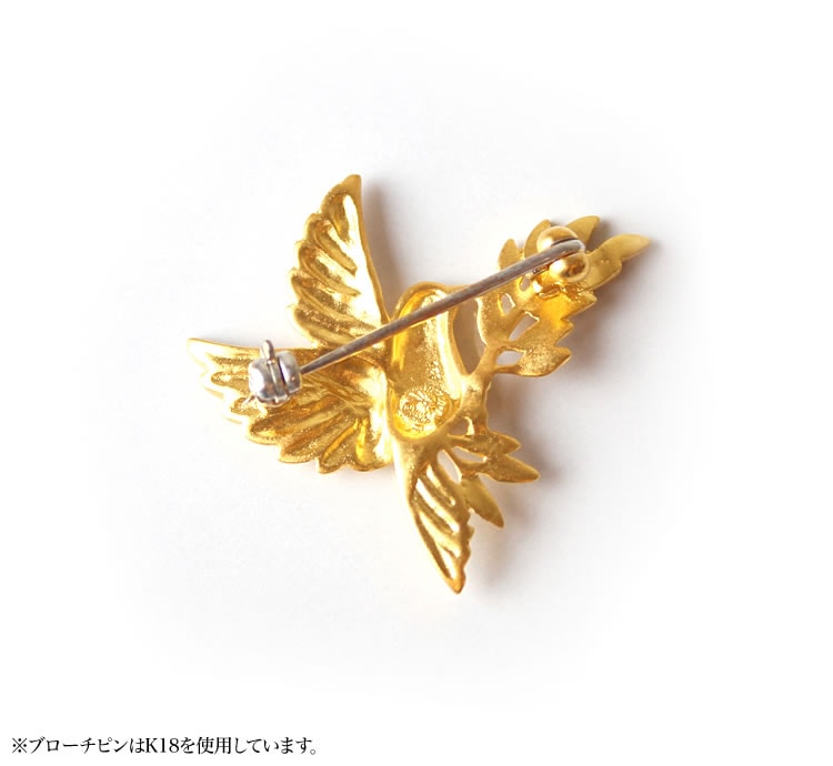平和の象徴 鳩 純金ブローチ｜レディース,ブローチ商品｜PRIMA GOLD