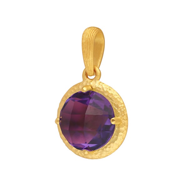 アメジスト 1.8ct 純金ペンダント