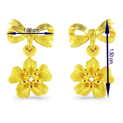 キュートデザイン 純金ピアス