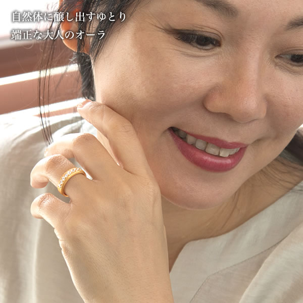 美品ダイヤモンドリング 8号14k WG ダイヤモンド 7石 0.48c リング K14WG ホワイトゴールド 8号
