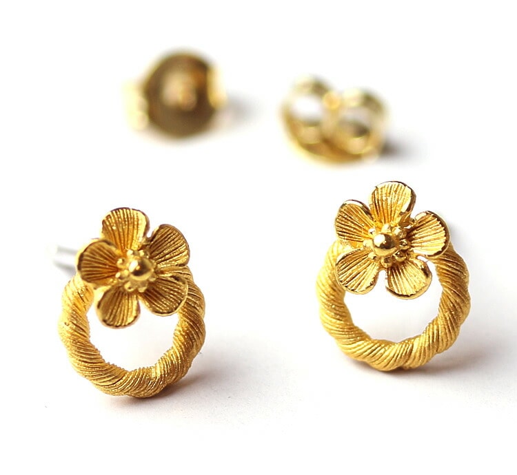 花モチーフ　ゴールド ピアス他 花モチーフ 純金ピアス｜レディース,ピアス/イヤリング商品｜PRIMA