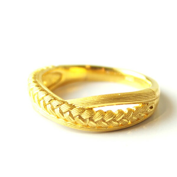 PRIMA GOLD 編み込みデザイン ゴールドリング 編み込みモチーフ 純金リング|レディース,リング商品|PRIMA