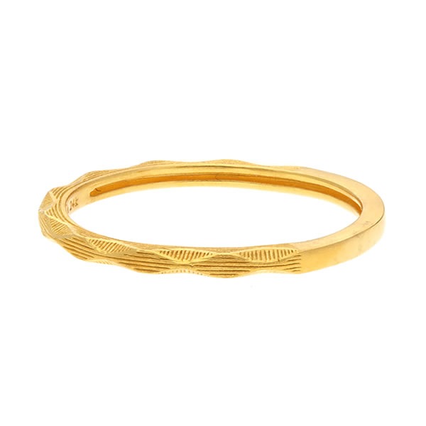 【即日お届け】ダイヤカット 純金リング (6～13号)