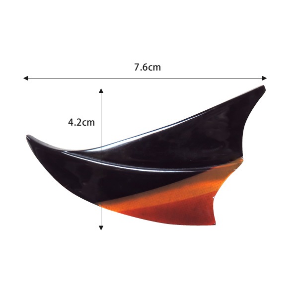本べっ甲 ３色ブローチ (長崎のべっ甲細工) 