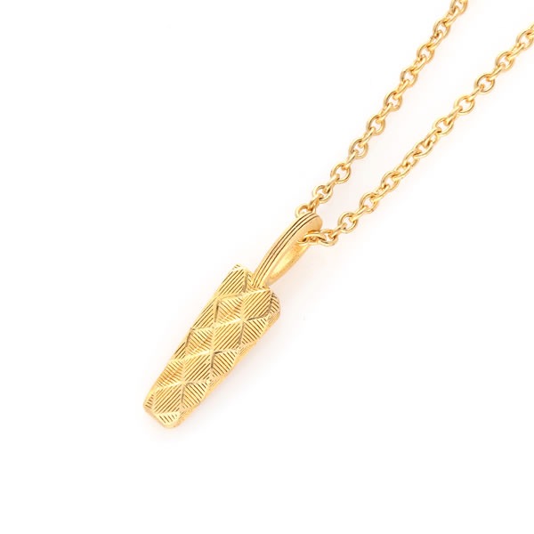 ダイヤカット 純金ペアペンダント（SV925チェーン付き）