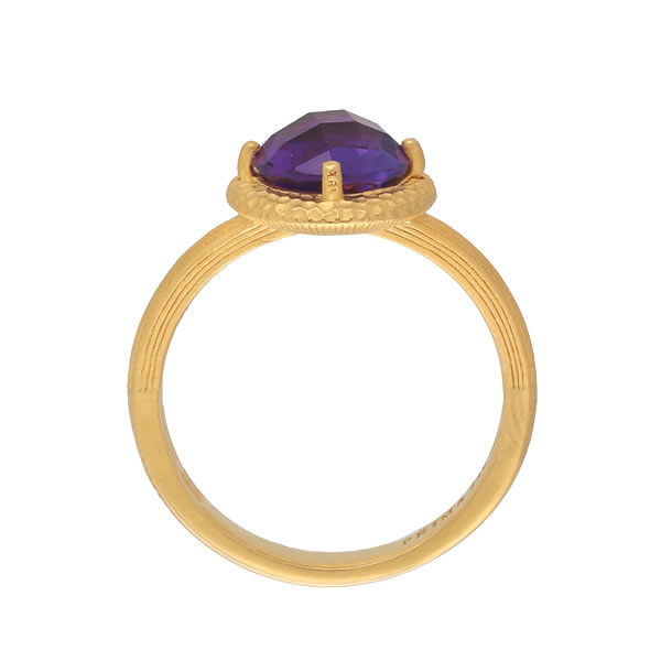 アメジスト 1.8ct 純金リング