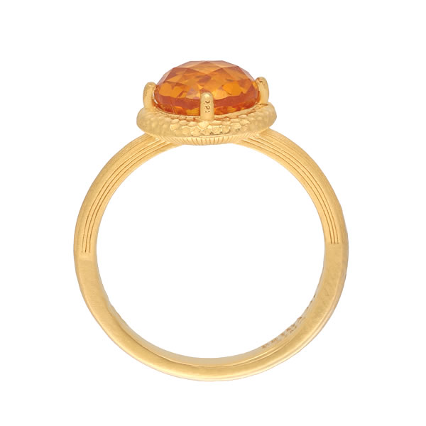シトリン 1.8ct 純金リング