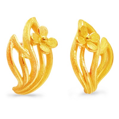 可憐でナチュラル 純金ピアス