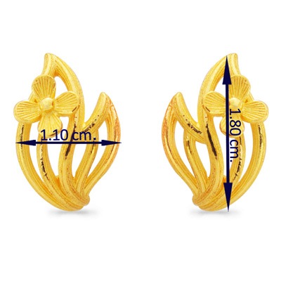 可憐でナチュラル 純金ピアス