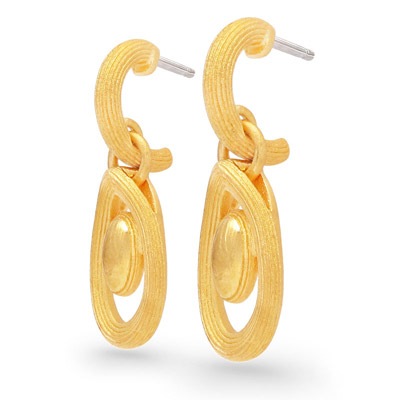 シンプルだけどお洒落 純金ピアス