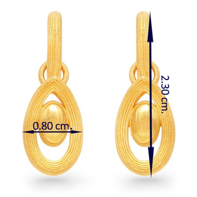 シンプルだけどお洒落 純金ピアス