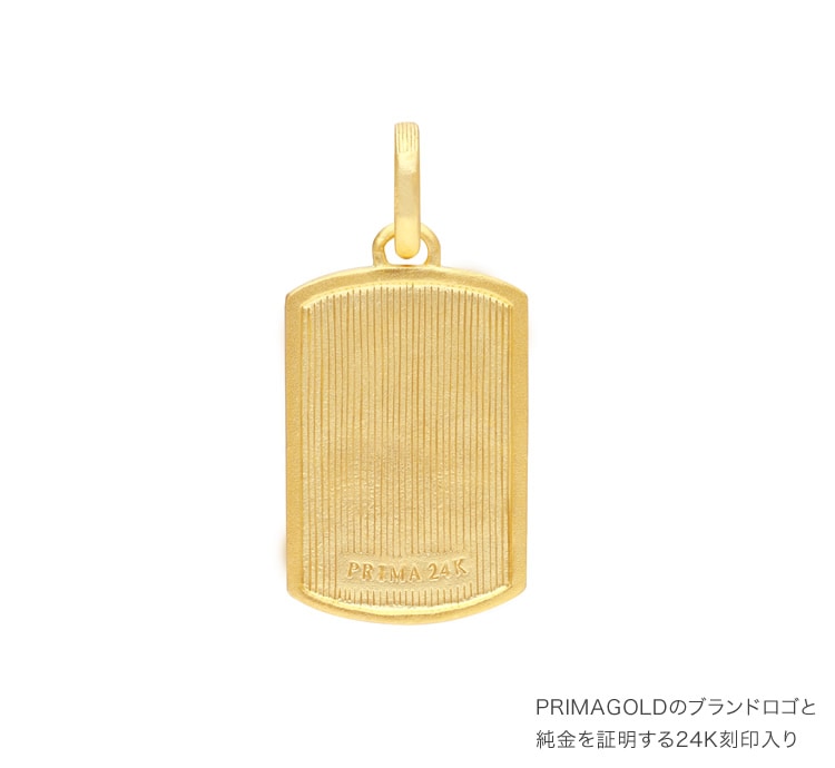 ユリの紋章 純金タグペンダント｜レディース,ペンダント商品