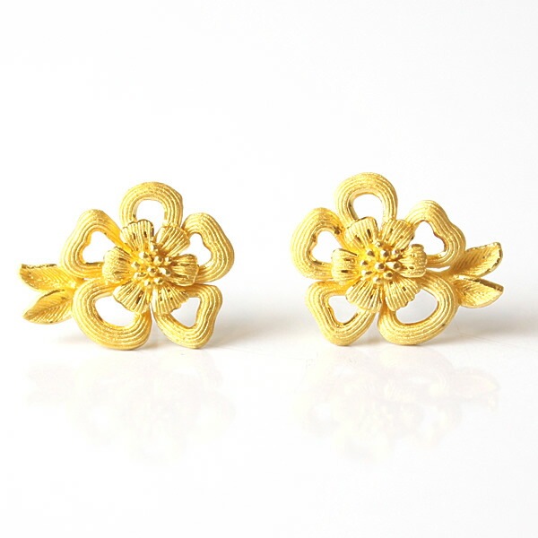 ブライド・ローズ 純金ピアス