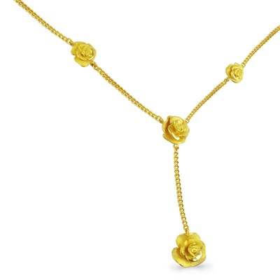 若い世代に人気が高いスイングスタイル 純金ネックレス