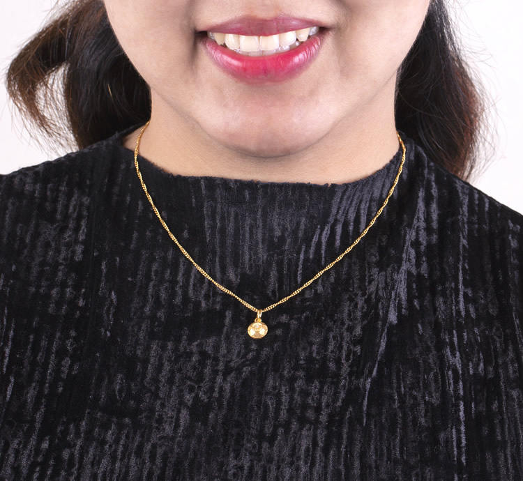 純金［虚空蔵菩薩］守護本尊ペンダント