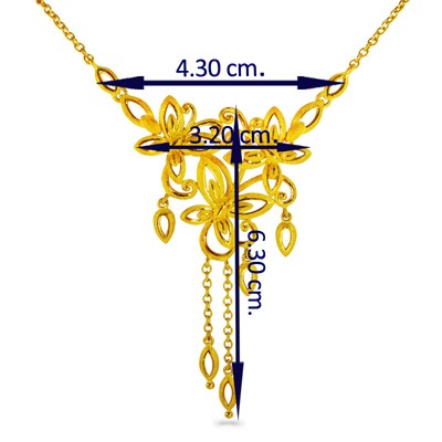 ジャスト・バタフライ 純金ネックレス