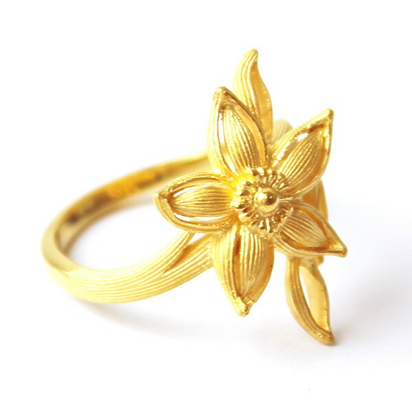 可憐な花 ザ・ミス 純金リング